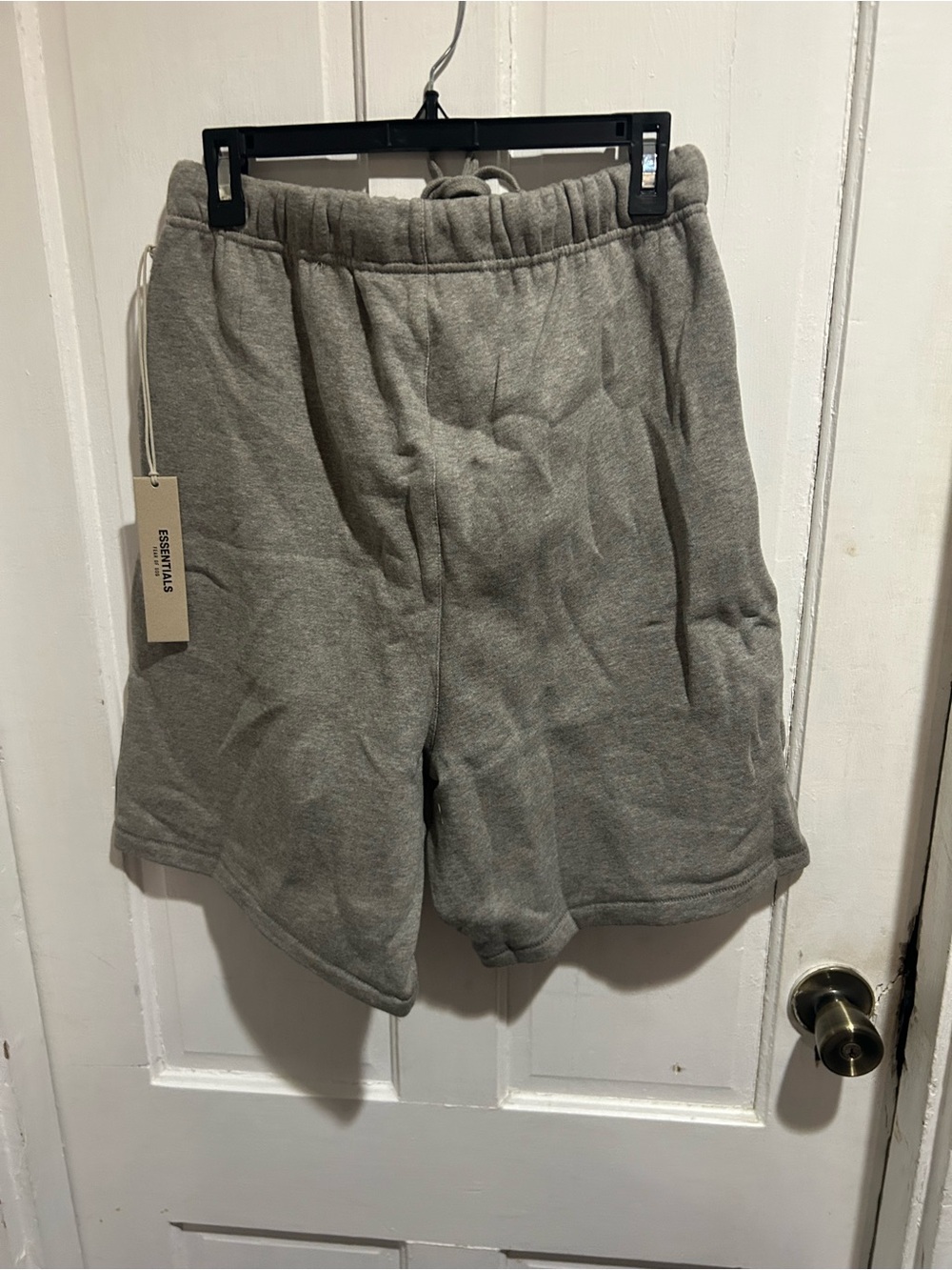 Fear of God Gray Fleece Drawstring Athletic Shorts